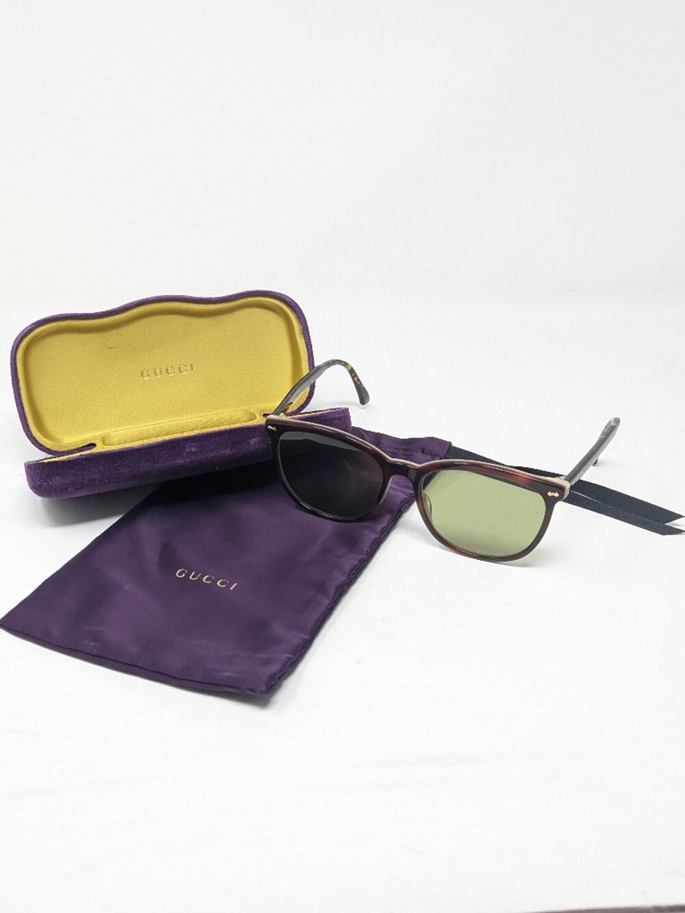 Gucci Tortoise Sunglasses with Case
